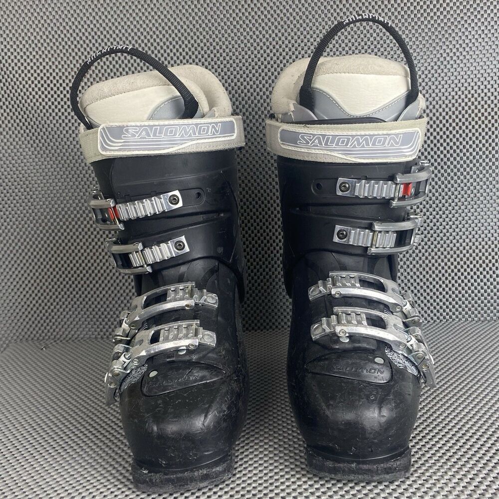 Salomon Charm Halo Alpine Boots Size 24-24.5 286mm Black Winter